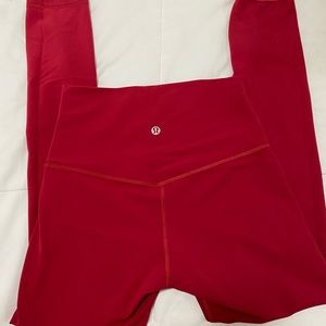 Lululemon Dark Red Leggings